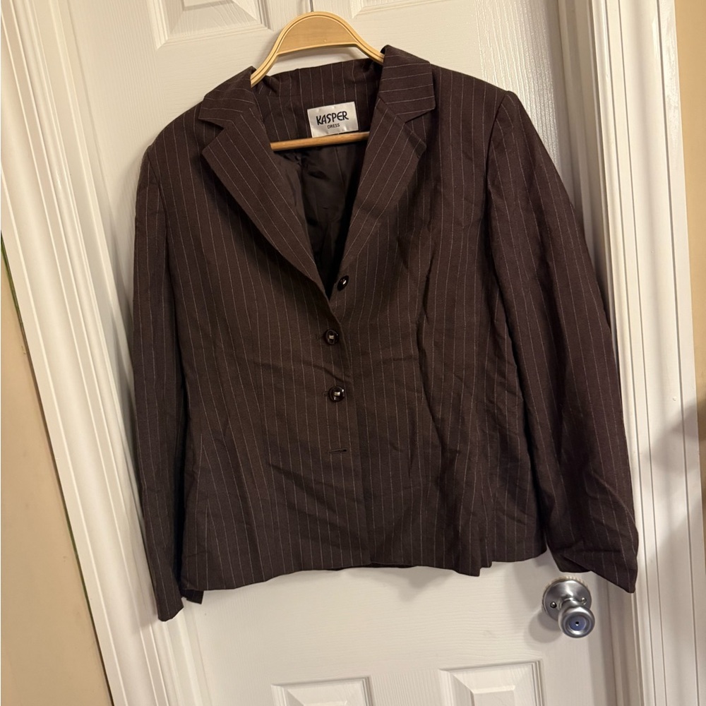 Vintage Kasper shirt and blazer set